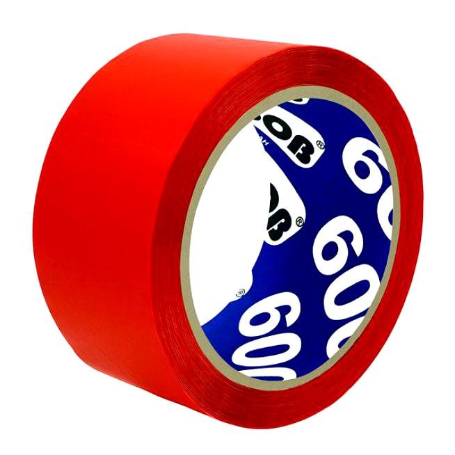 Скотч УПАКОВОЧНАЯ UNIBOB 600 красный , 48мм 66метров , 45МКМ