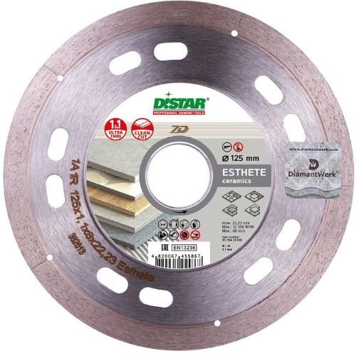 Круг алмазный Distar 7D 125x1,1x1x22,23 Esthete 125мм